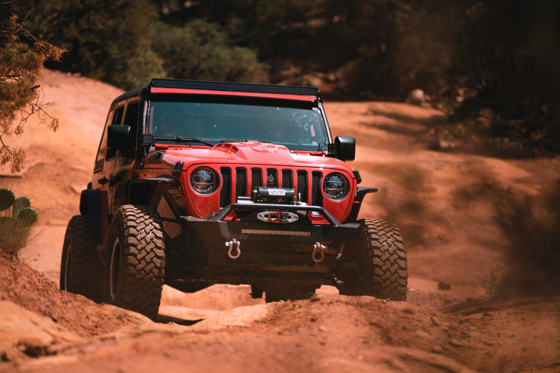 Jeep Wrangler JL Headlights - DV8 Offroad - LED Projector - Chrome - `18-`27